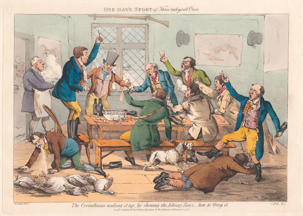 Shooting or One Days Sport of Three Real Good Ones 1823