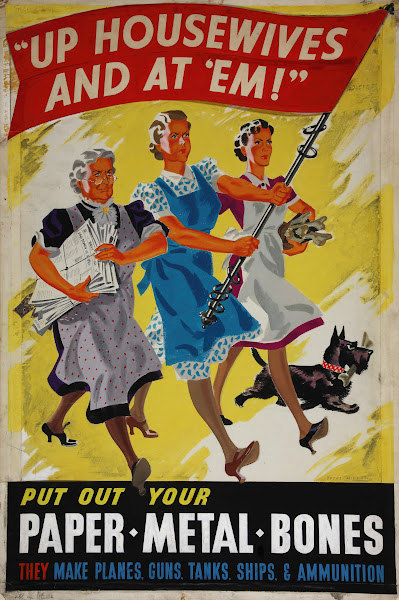 Up Housewives And At Em Put Out Your Paper Metal Bones They Make Planes Guns Tan