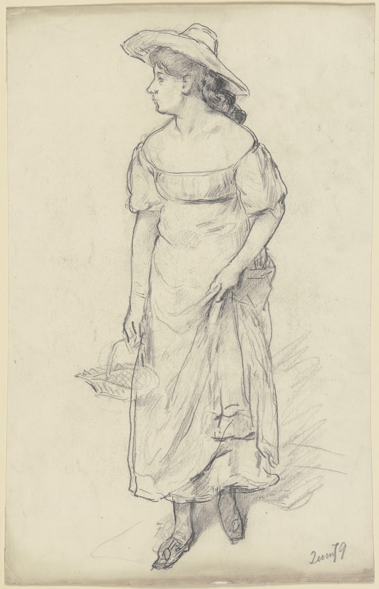 Frauenfigur für die Vorbereitung zum Kostümball 1879