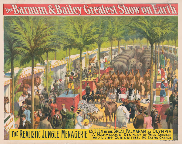 The Barnum  Bailey Greatest Show on EarthThe realistic jungle menagerie  1897