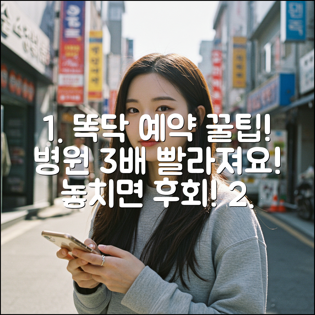 똑닥 접수 후기: 병원 예약 3배 빨라지는 꿀팁!