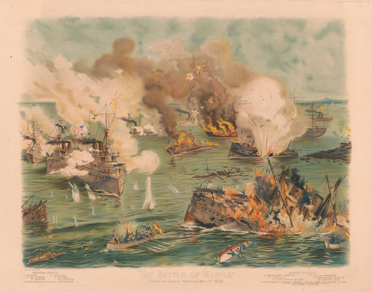 The battle of Manila fought on Sunday morning May 1st 1898 1898
