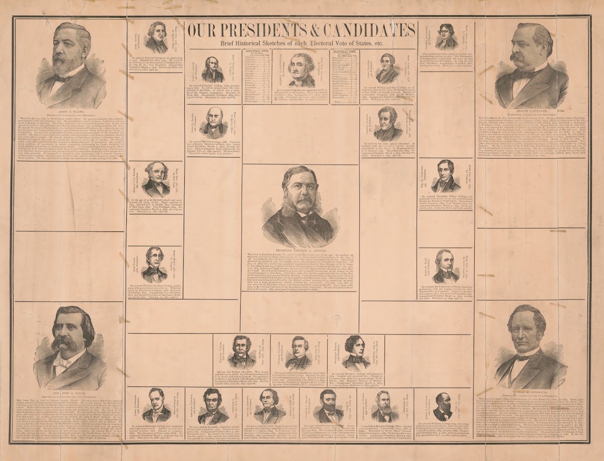 Our presidents  candidates brief historical sketches of each electoral votes of