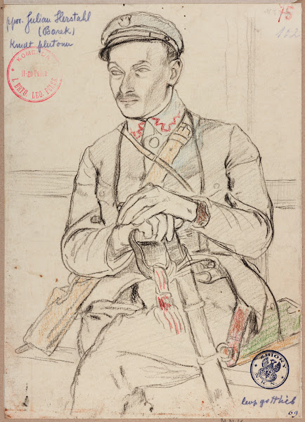 Julian Herschthal ps Borek podporucznik piechoty Legionów Polskich 1915
