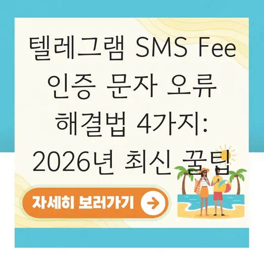 텔레그램 sms fee 인증 문자 오류 해결 및 결제 없이 넘어가는 법 대표 이미지