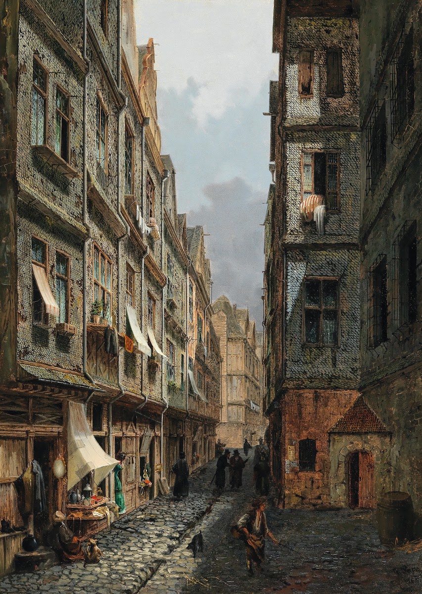 The Judengasse in Frankfurt am Main 1865