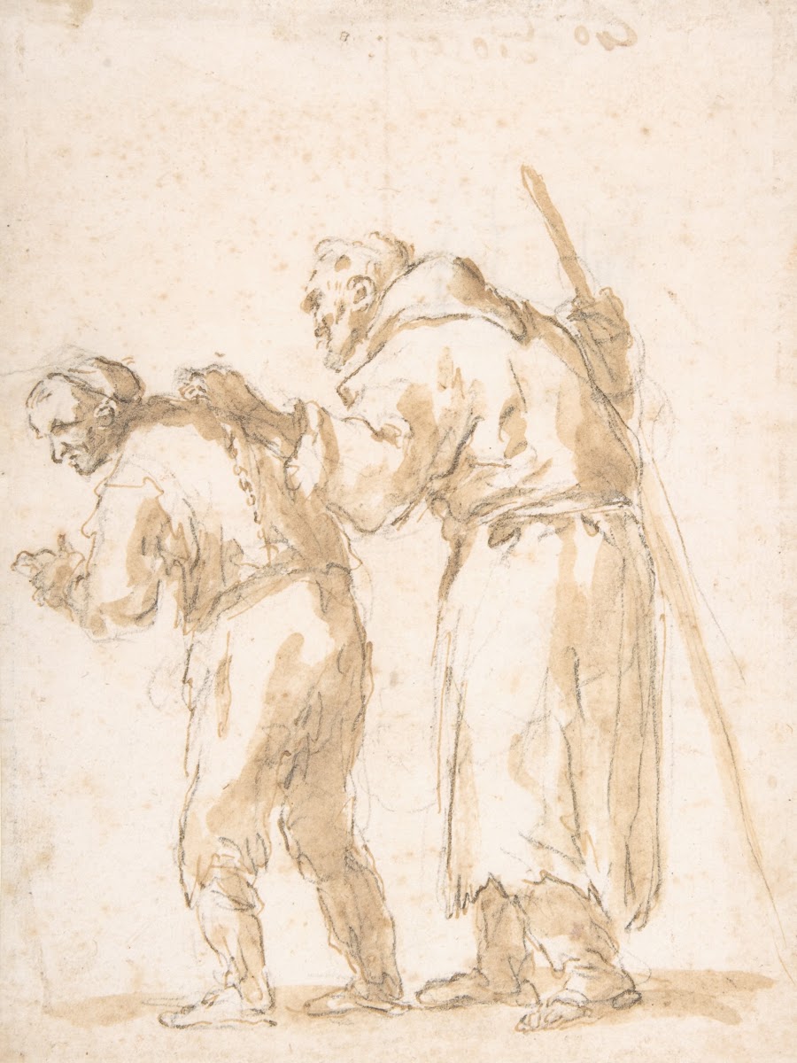 A Man Leading a Blind Friar 17th century