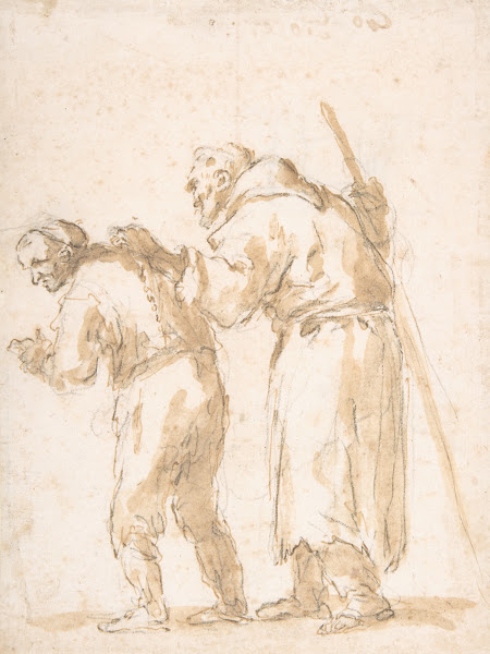 A Man Leading a Blind Friar 17th century