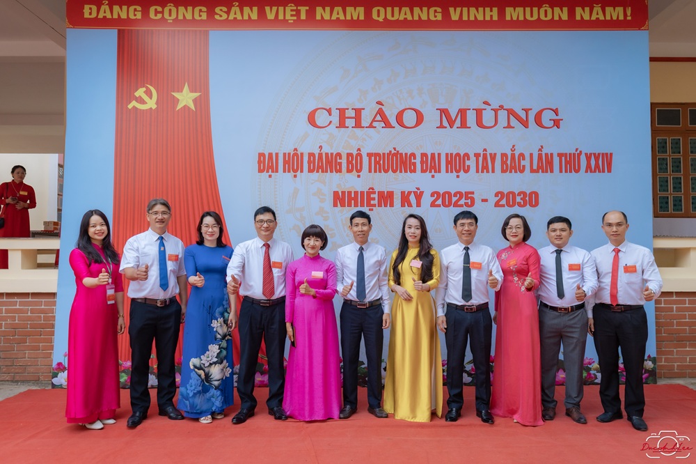 Đảng bộ Trường Đại học Tây Bắc tổ chức thành công Đại hội Đại biểu Đảng bộ Trường Đại học Tây Bắc lần thứ XXIV, nhiệm kỳ 2025 - 2030