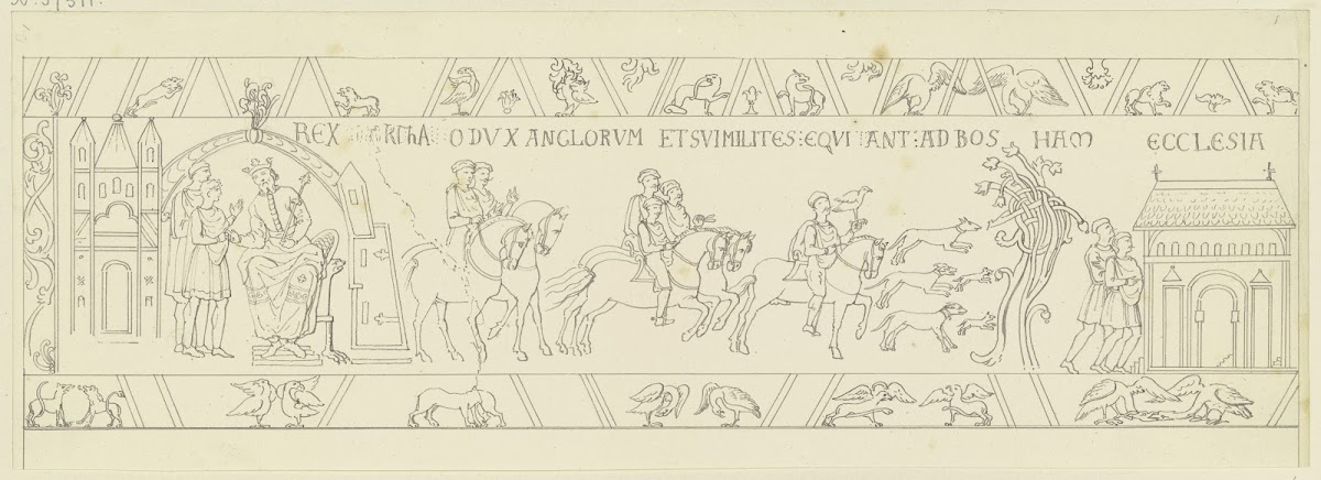Drawing after the Bayeux Tapestry