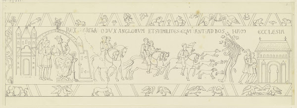 Drawing after the Bayeux Tapestry
