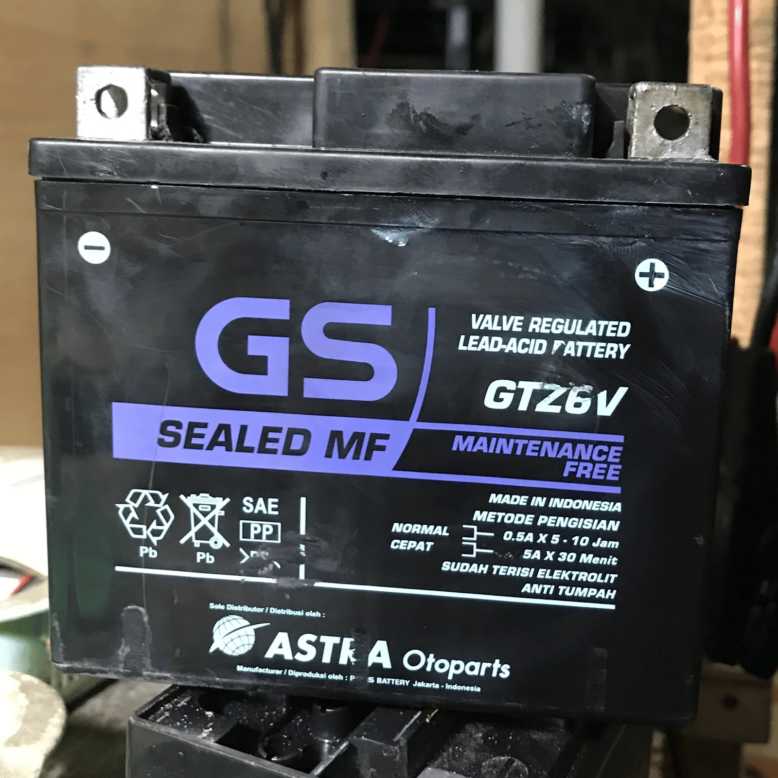 Aki Motor Bekas GS GTZ6V