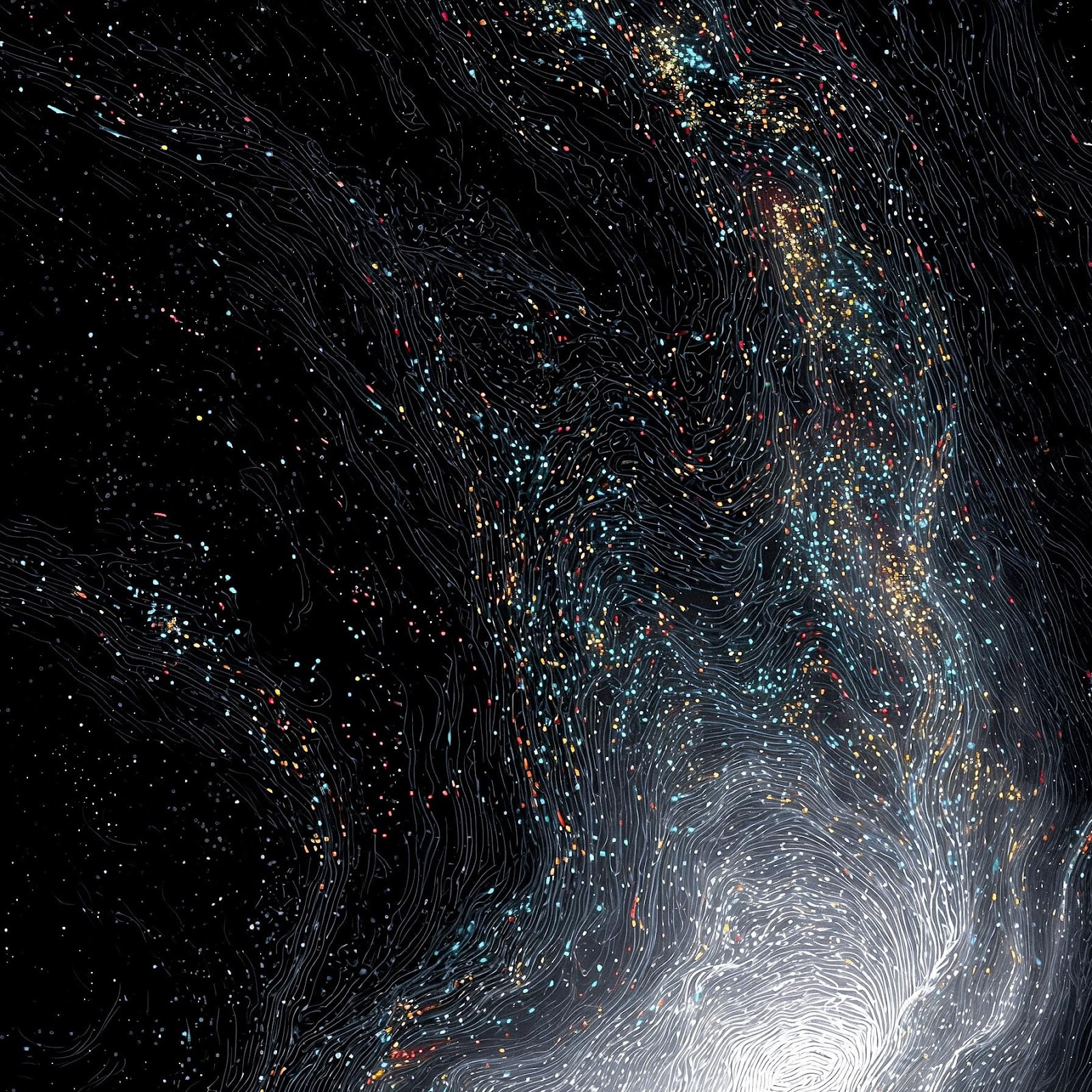 Download Lone Figure On Starry Bridge 2K iPhone