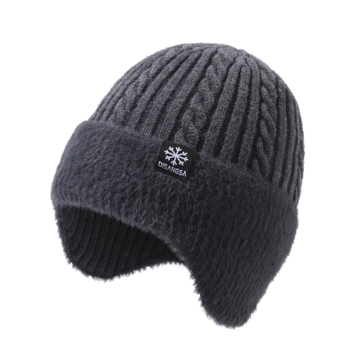 Men's Knit Set: Thick Beanie and Neck Protection