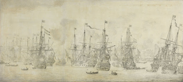The Failed Attack of the English on the Return Fleet in the Port of Bergen Norwa