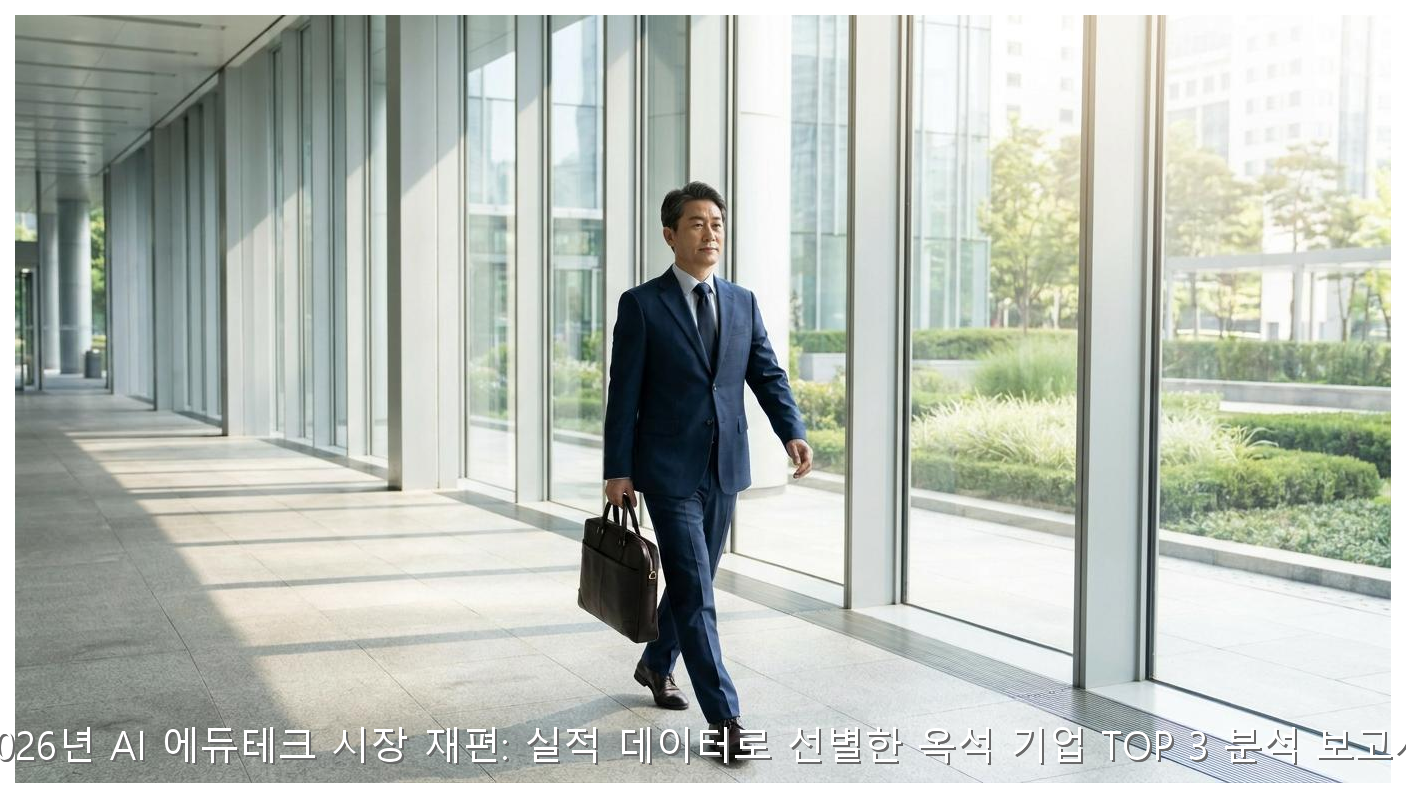 2026년 AI 에듀테크 시장 재편: 실적 데이터로 선별한 옥석 기업 TOP 3 분석 보고서 핵심 안내 및 분석 인포그래픽 (3)