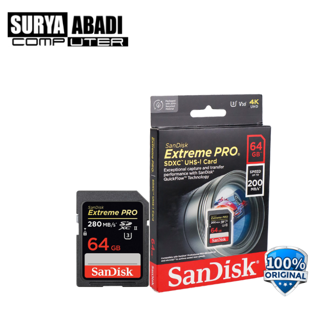 SD CARD SANDISK EXTREME PRO 64 GB