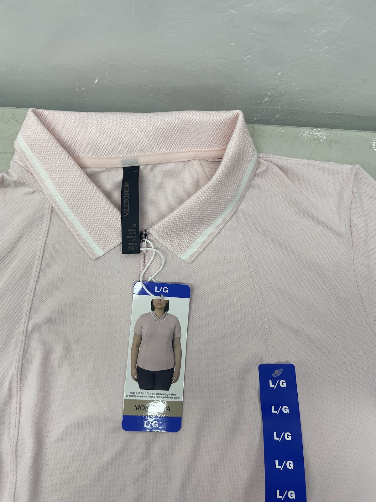 Mondetta W Polo Shirt Active Pink L #2139