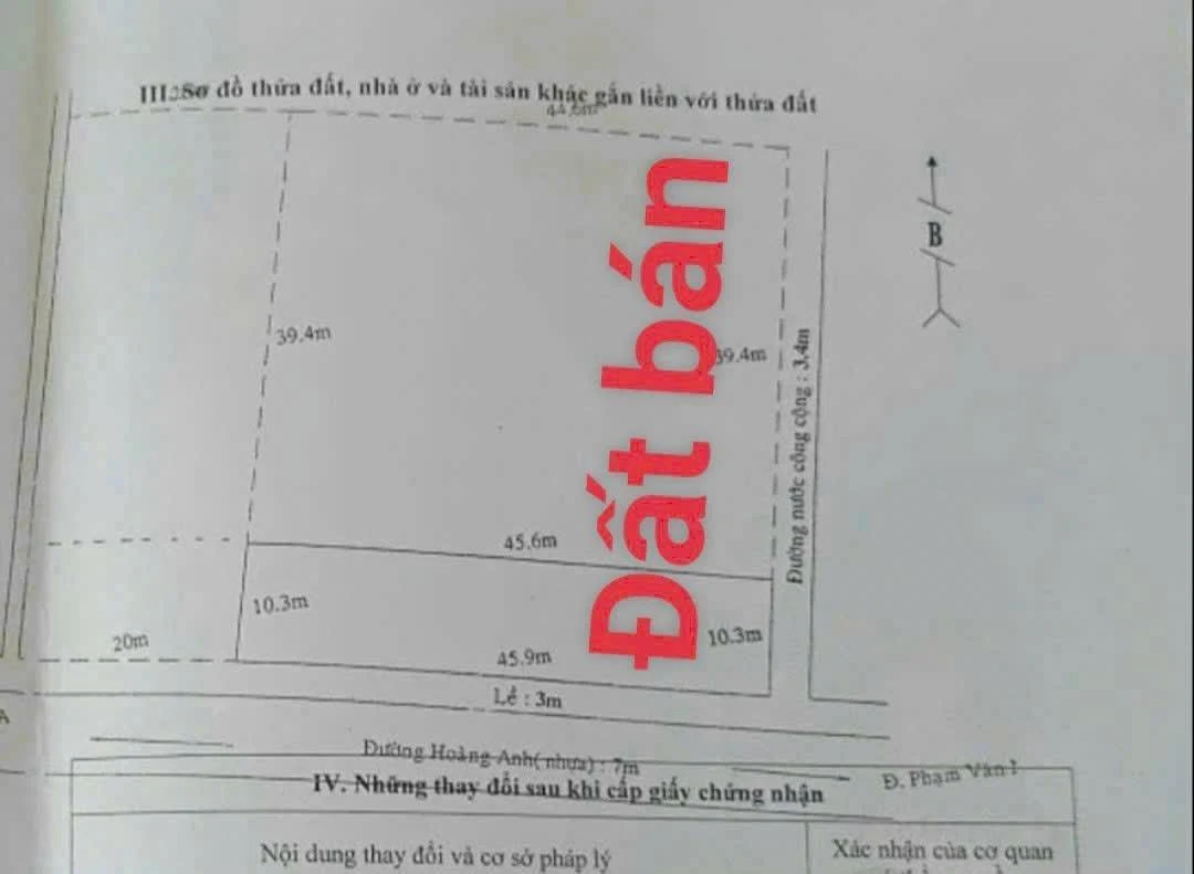 BÁN ĐẤT THỔ CƯ [1000 M2], MẶT TIỀN ĐƯỜNG HOÀNG ANH, P. TÂN KHÁNH – TP TÂN AN