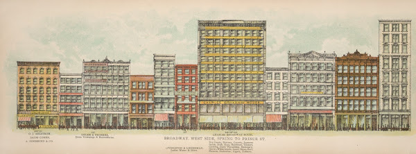 Broadway West Side Spring to Prince St 1899