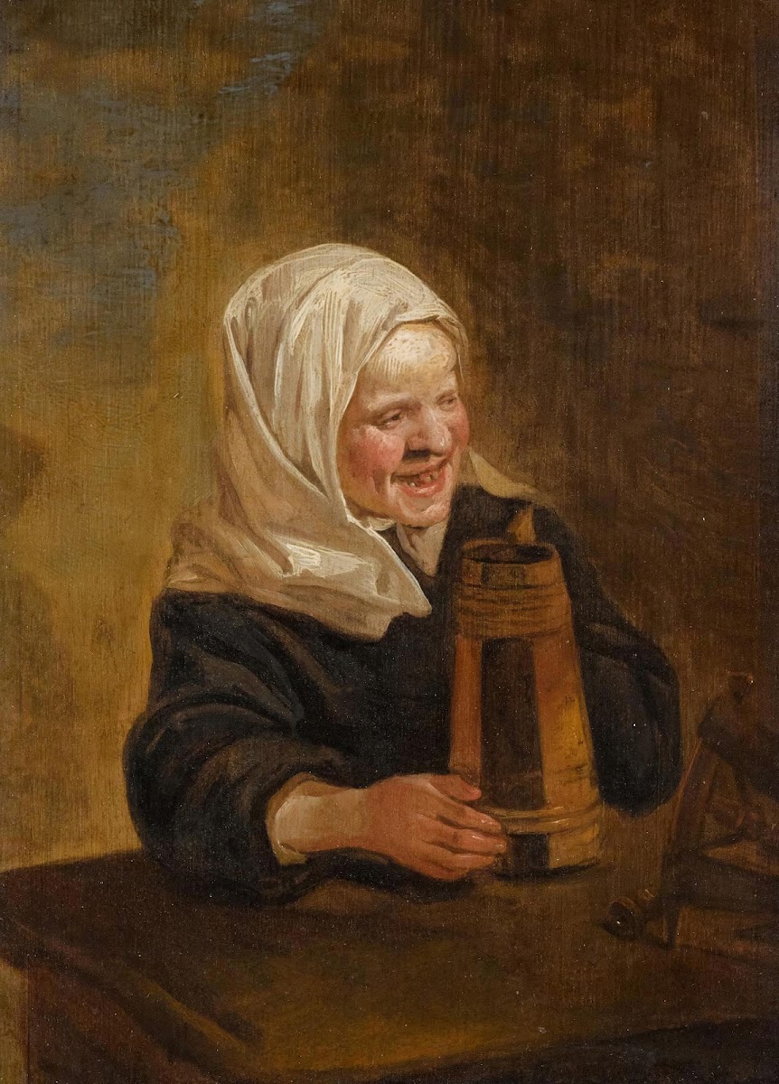 A Young Peasant Girl With A Beerjug