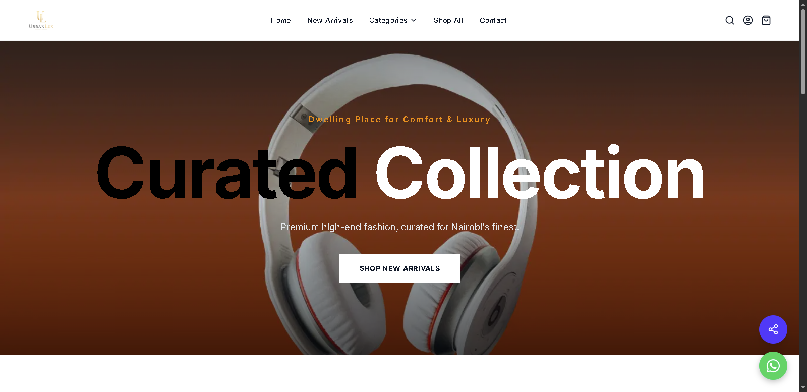 Urban Lux Kenya - First Online Store Launch in Kenya