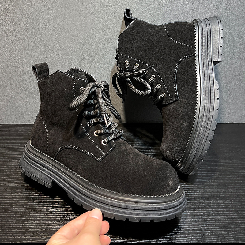 Men's Ankle Boots in British Style, 24458-B