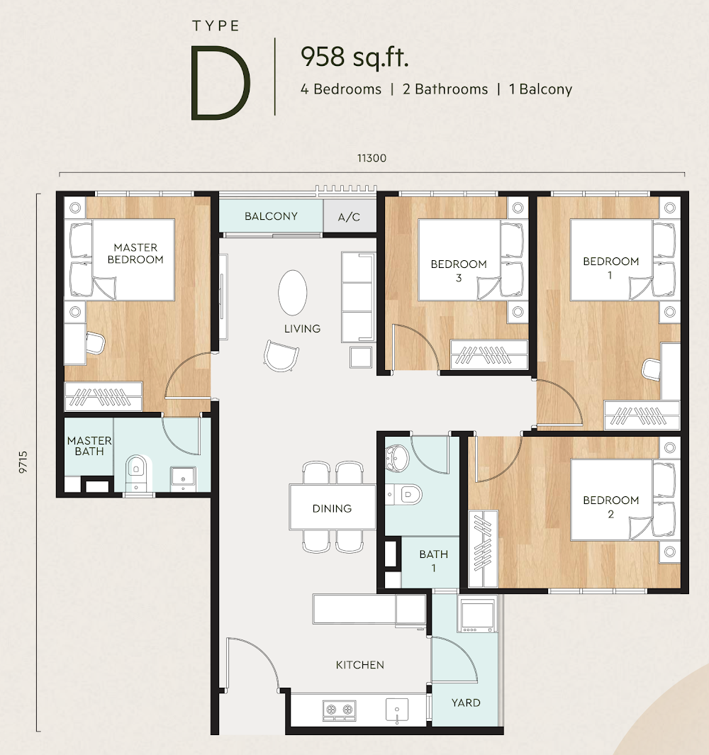 Bayu @ Mori Park floor plan