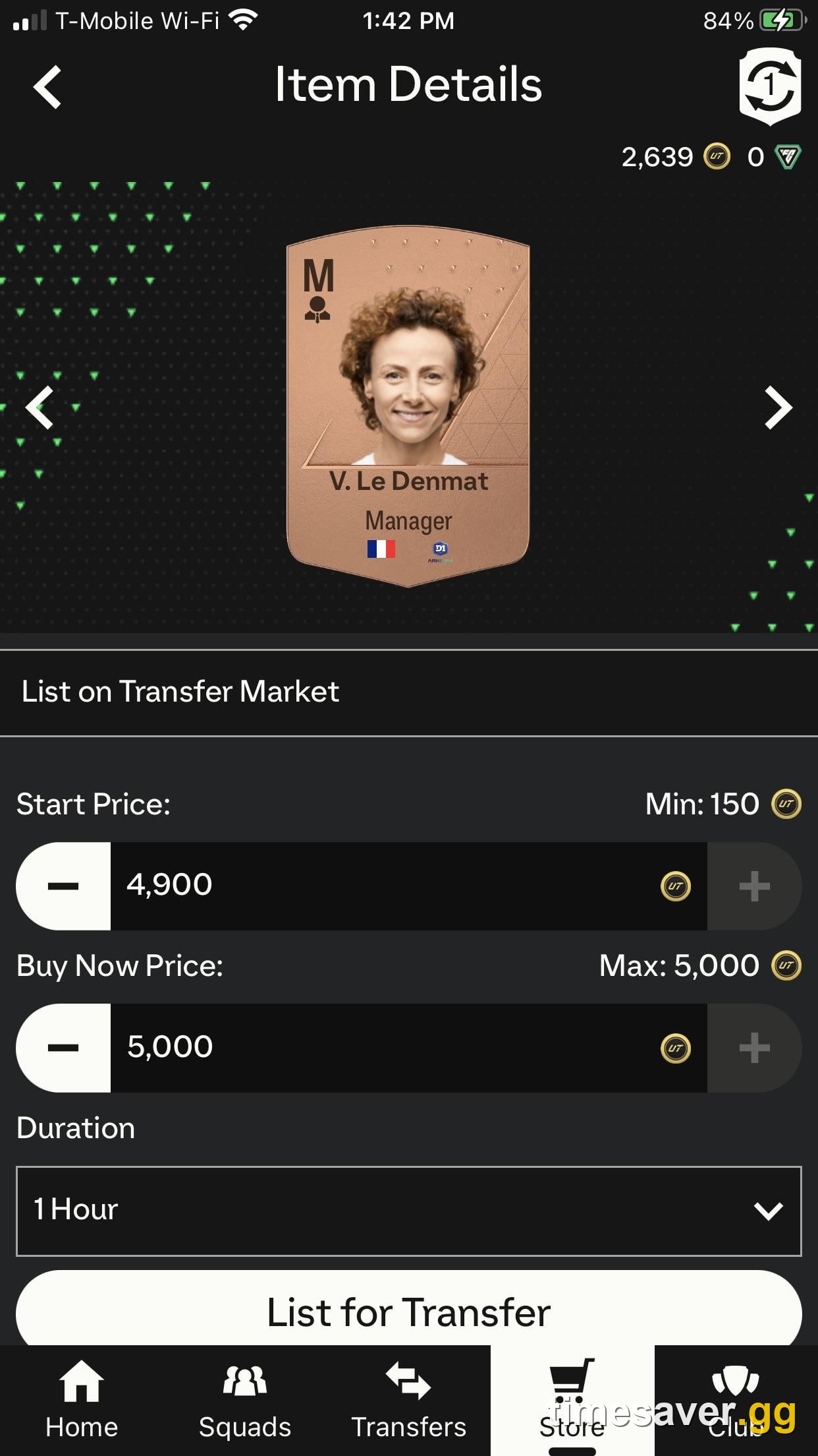 FC Ultimate Team transfer list showing bronze player cards sold via the Bronze Pack Method