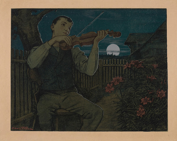 Violinist in the Moonlight 1897
