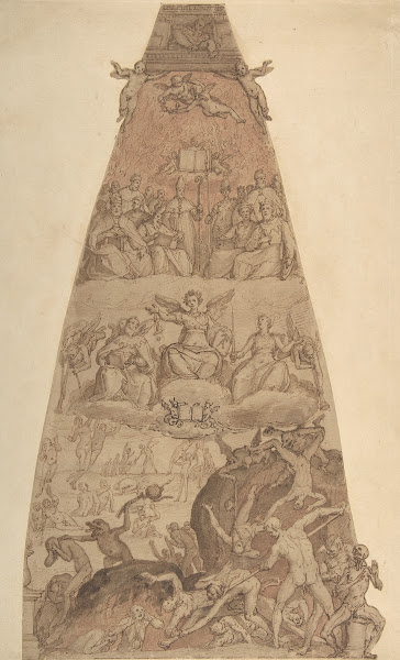 Scene from the Last Judgment Study for the Fresco Decoration of One of the Segme