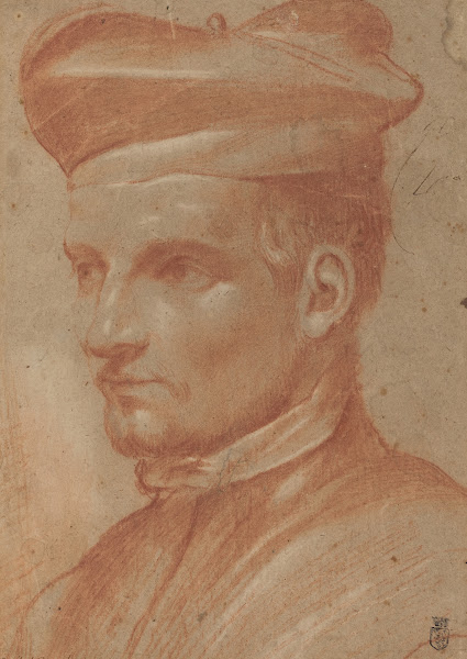 Portrait of an Ecclesiastic Wearing a Biretta probably 1580 1590