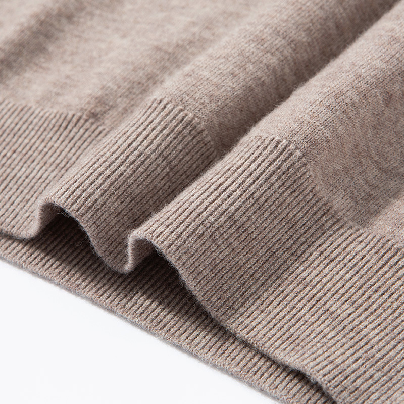 Men's Wool Sweater, 100% Wool, Zipper, Stand-Up Collar