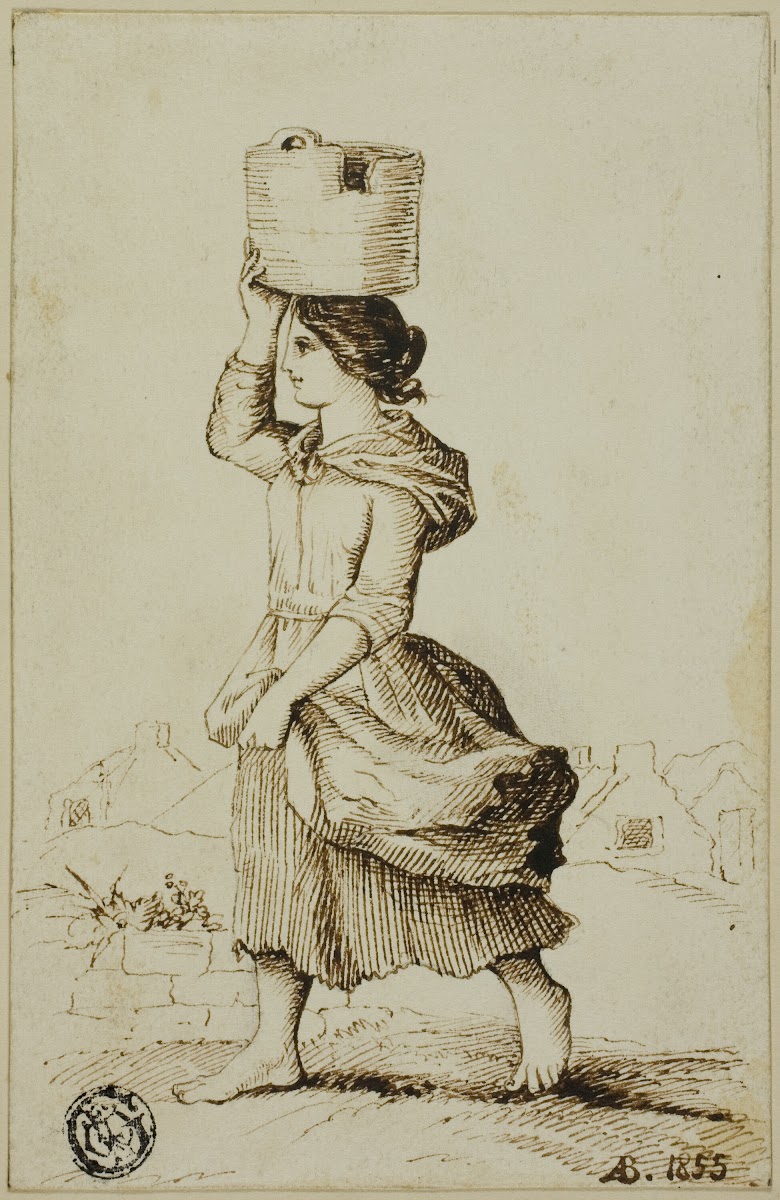 Girl of Claddagh or Fishing Suburb Galway 1855