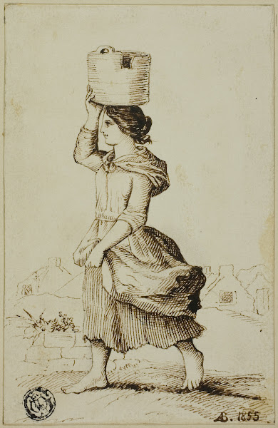 Girl of Claddagh or Fishing Suburb Galway 1855
