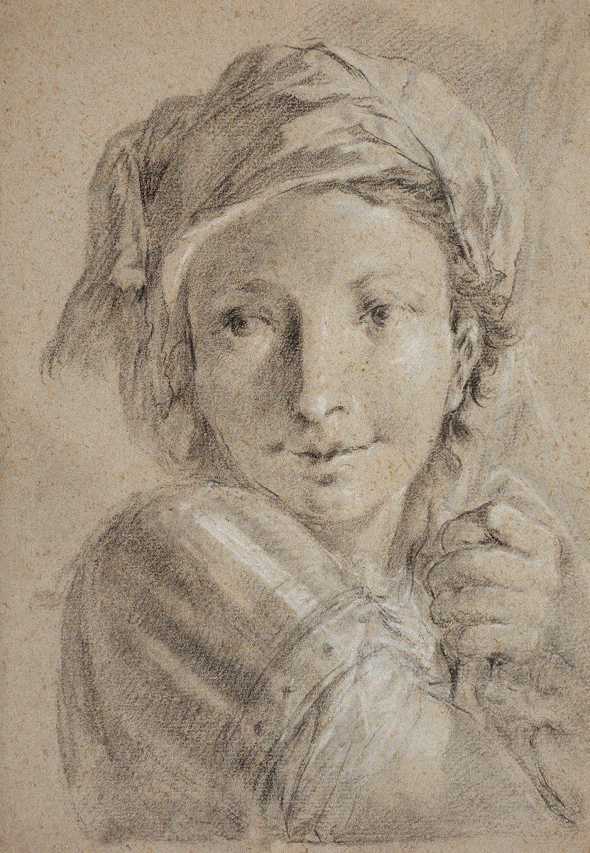Head of a young soldier ca 1740