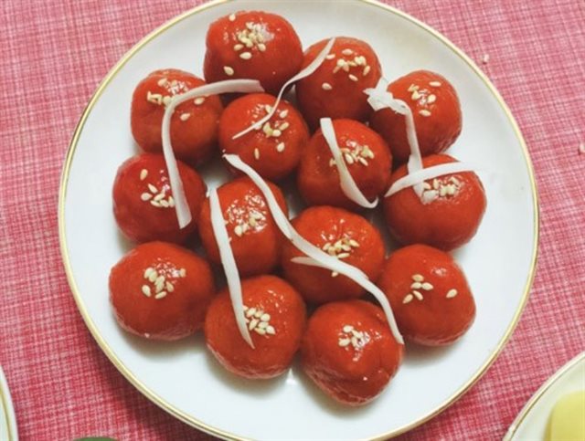 Bánh Gấc Đậu Xanh