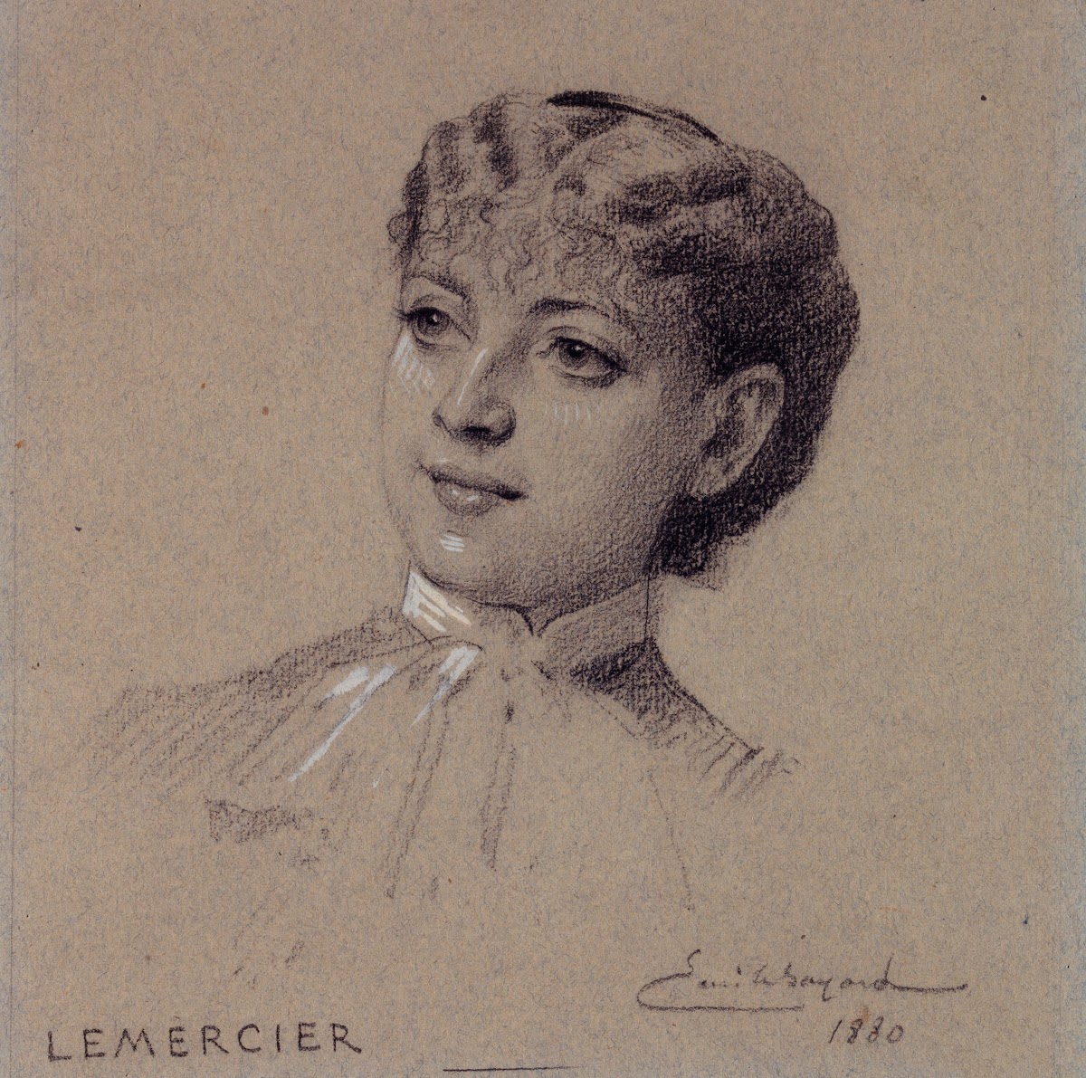 Portrait de Madame Lemercier actrice du Palais Royal 1880