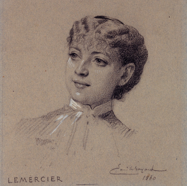 Portrait de Madame Lemercier actrice du Palais Royal 1880