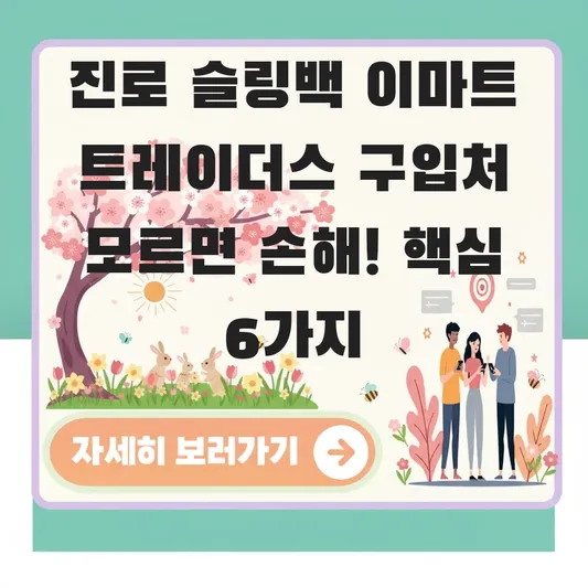 진로 슬링백 이마트 트레이더스 구입처 정보
