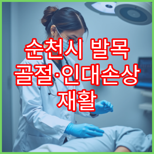 순천시 발목 골절·인대손상 재활 전문 병원