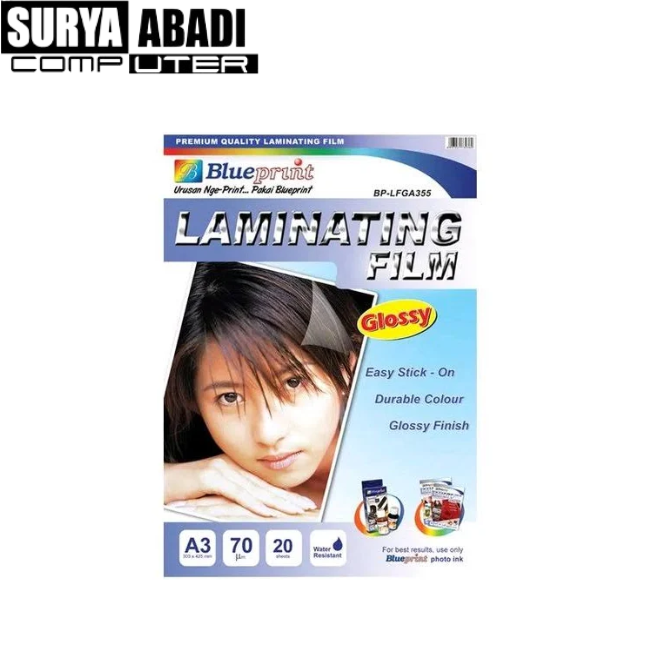 KERTAS BLUEPRINT LAMINASI GLOSSY