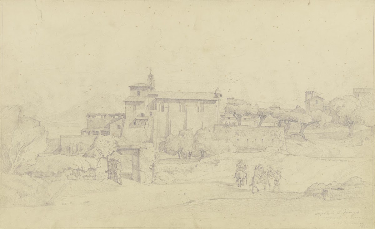 Das Kloster S Francesco bei Frascati 1834