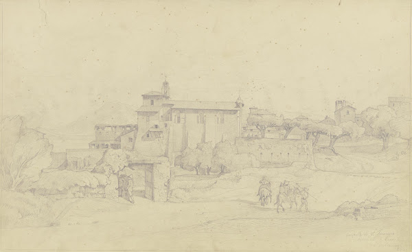 Das Kloster S Francesco bei Frascati 1834