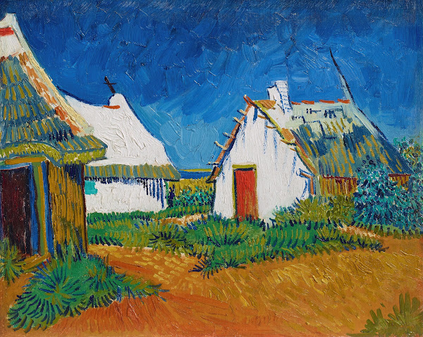 Three white cottages in Saintes Maries 1888