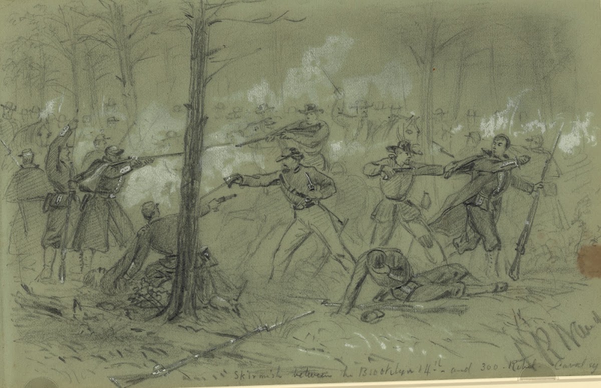 Skirmish between the Brooklyn 14th and 300 Rebel Cavalry 1862