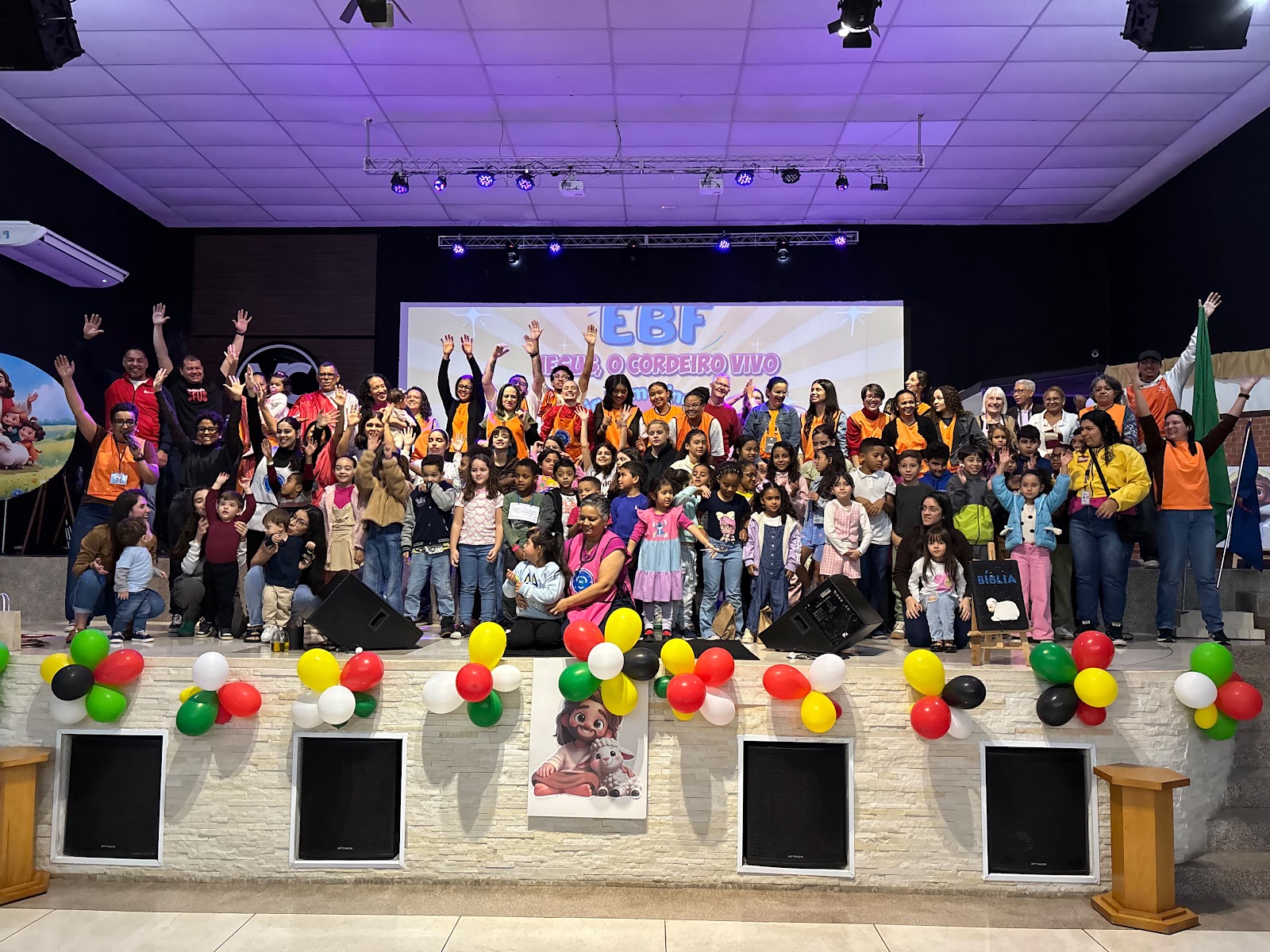 Foto de todos no final do 1º dia de EBF