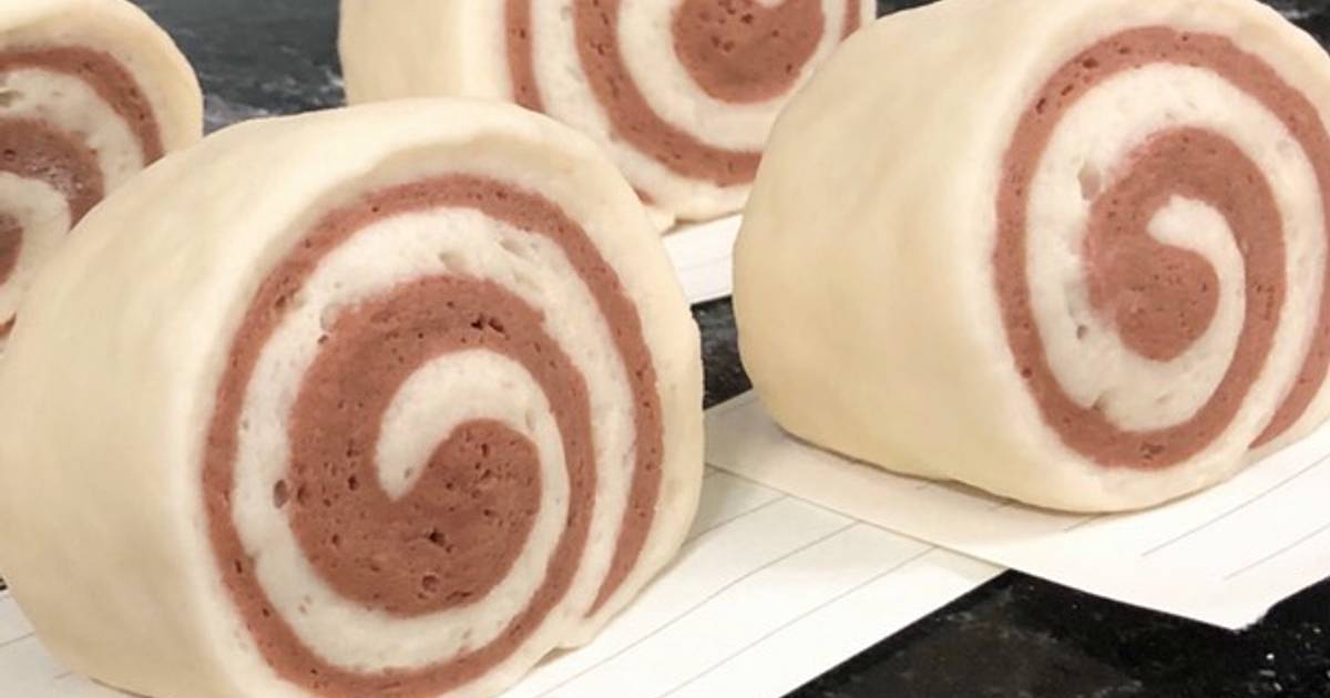 Bánh bao sữa socola cuộn