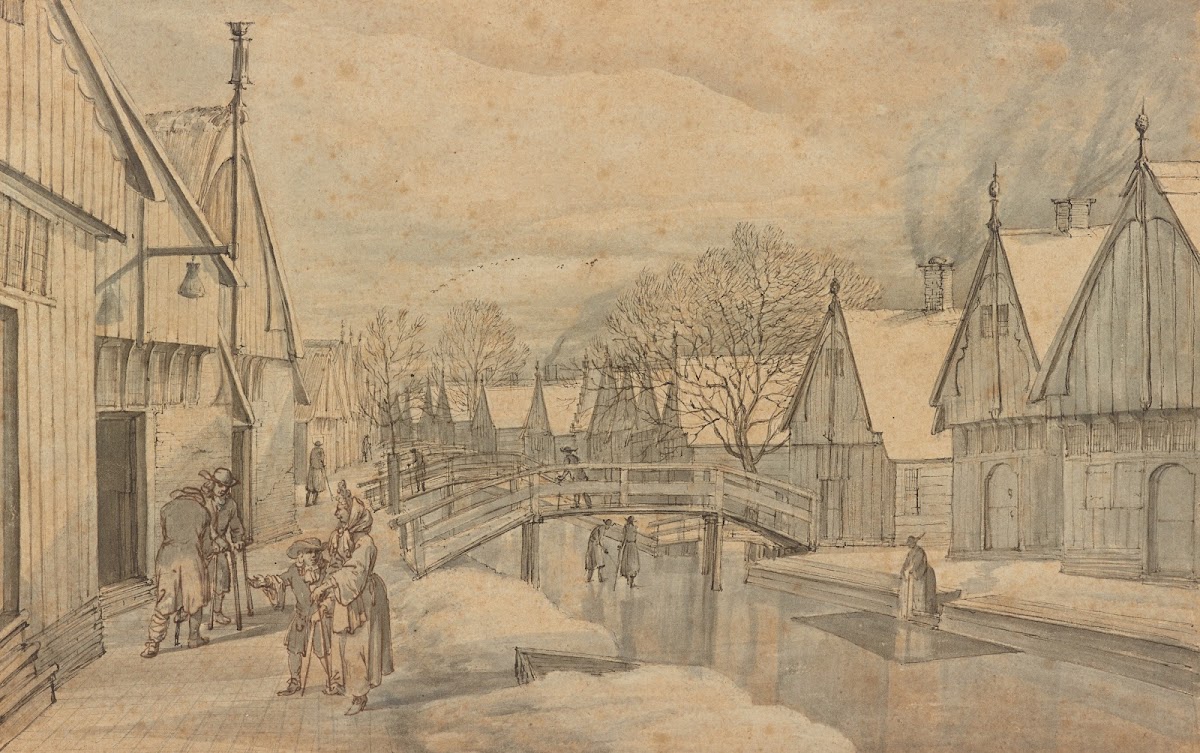 A Street in Jisp on a Winters Day before 1664