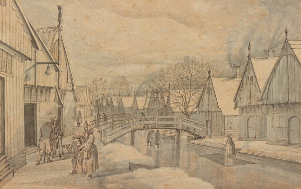 A Street in Jisp on a Winters Day before 1664